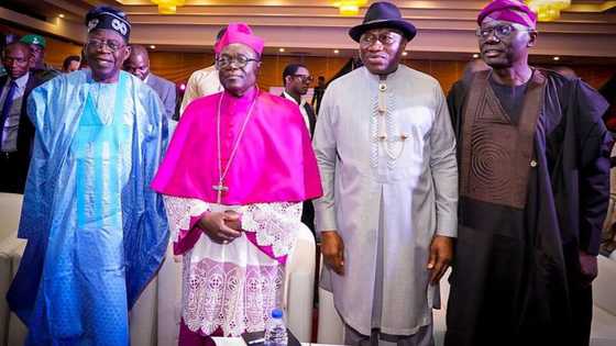 Tinubu, Peter Obi, Jonathan, others meet at Kukah’s 70th birthday