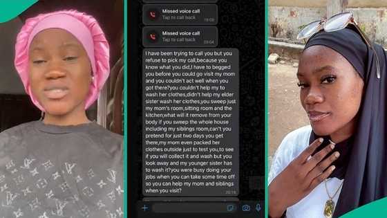 Chat trends as man drags girlfriend for refusing to wash his family members' clothes after visiting