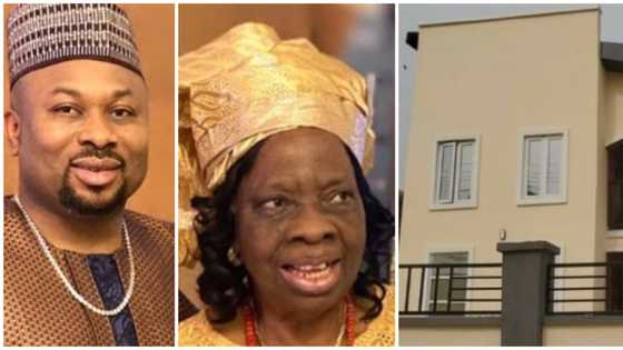 Tonto Dikeh’s ex Olakunle Churchill gifts his grandmother a house, shares photo