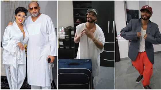 "How is he not laughing while recording?" Iyabo Ojo wears lover's oversized clothes in hilarious video