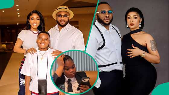 Tonto Dikeh’s ex-hubby Olakunle Churchill visits daughter in school, elicits reactions: “Good father”
