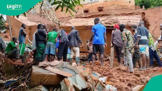 Couple, 3 children, grandmother die as overhead water tank falls on building