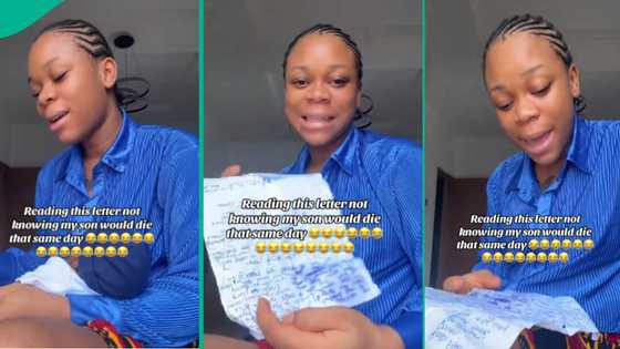 New mum who lost her child same day he was delivered reads emotional letter sister sent to her