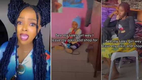 “Never Leave Your Child With Sales Girl”: Nigerian Mum Cries Out, Shares Video of Little Child She Left With Her Worker