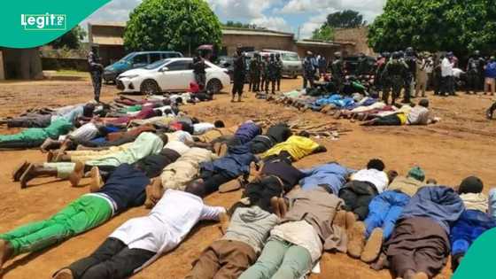 Breaking: Tension as security forces arrest 100 suspected thugs as by-election begins, photos emerge