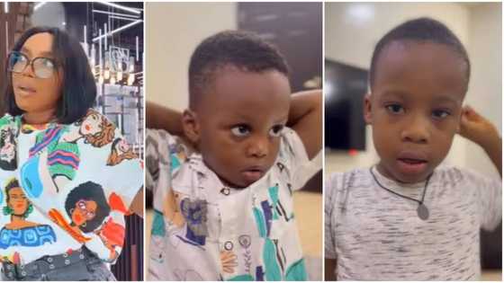 “The lord is my shepherd I for no run”: Chioma Akpotha shares a cute video of her boys reading Psalm 23