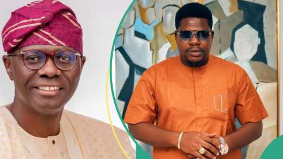 "You won't greet me?" Governor Sanwo-Olu drags Mr Macaroni for ignoring him at Tony Elumelu's party