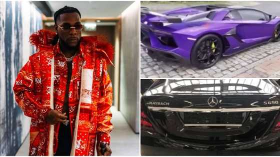 Onwa December: Burna Boy splashes millions on new Lamborgini & Maybach Benz, Bugatti on the way, shares video