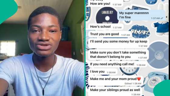 Nursing student emotional after seeing WhatsApp messages sent to him by his father