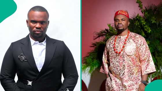 Tosin Silverdam questions God about his big backside and small organ, says “Wetin I wan use am do?”