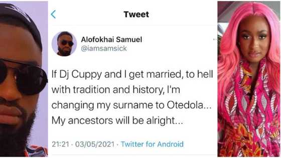 If DJ Cuppy and I get married, I’m changing my surname to Otedola, Nigerian man says, fans react