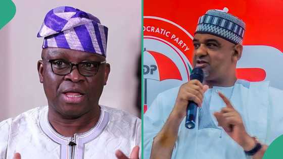 Fayose taunts PDP over suspension of Damagum, top party executives: “Exciting drama”