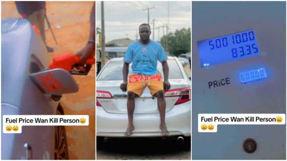 "Make I bend if I no sell my car": Nigerian man laments in frustration after buying fuel at filling station