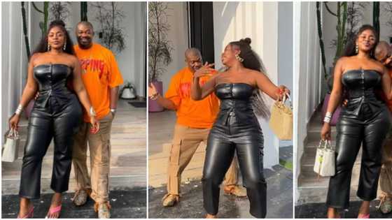 "We ended up falling in love": Don Jazzy loses home-training in video as curvy influencer Ashmusy visits him