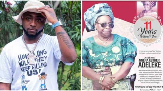 “The Igbo blood in you no go minus” – Reactions as Davido mourns grandma Nnena Adeleke 11 yrs after her death