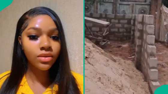 Lady seeks help as man starts building in front of her late father's house in Anambra, shares video