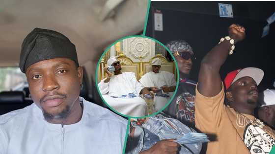 Verydarkman boldly alerts EFCC, uploads photos of self spraying money: “Okoya is my new name"