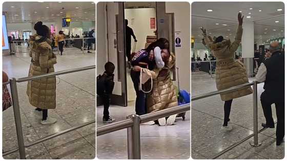 "I miss them & l can't wait for this day": Emotional lady waits to reunite with children at airport