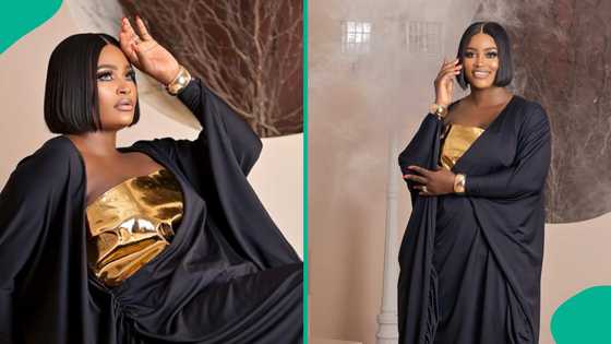 "U just gave birth, rest small": Fans react as Chizzy Alichi makes first appearance weeks after delivery