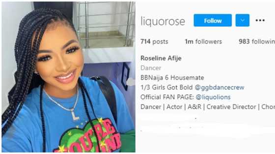 BBNaija: Liquorose breaks record, becomes first housemate ever to hit 1m followers