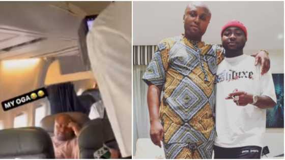 To perform for O2 no easy: Hilarious reactions as people take photos of Davido's Isreal DMW on a flight