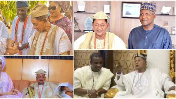 11 celebrities, public figures who have been spotted with Alaafin of Oyo Oba Lamidi Adeyemi III