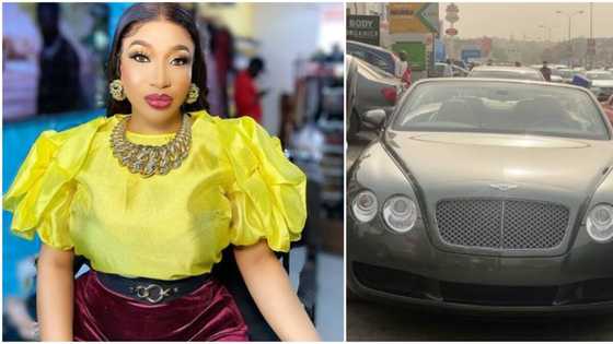 Nollywood actress Tonto Dikeh reportedly buys new Bentley (photos)