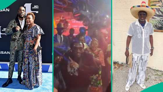 Burna Boy's mum gifts him heartwarming surprise performance from Fuji singer Ayuba for his 34th bday