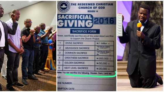 "What is church turning into?" Criticisms as photo of alleged Redeemed Church sacrifice form surfaces online