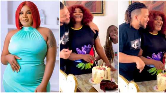 "Romeo and Juliet no do pass like this": Beautiful video of Uche Ogbodo and her family as she marks birthday