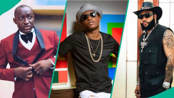 Video: Carter Efe challenges Wizkid to boxing match, singer KCee’s reaction sparks buzz