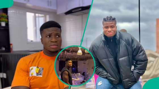 Comedian Zicsaloma’s house ceiling crashes down, video trends: “Na God dey save person”