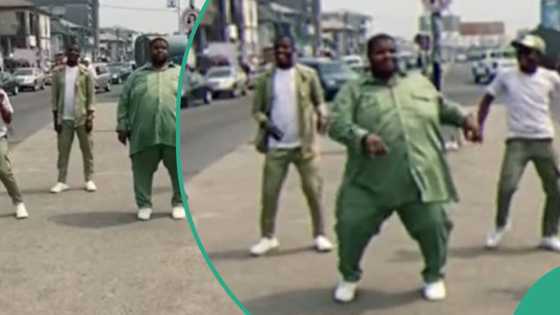 NYSC members show off their dance skills in Twe Twe challenge, one of them wows with his moves