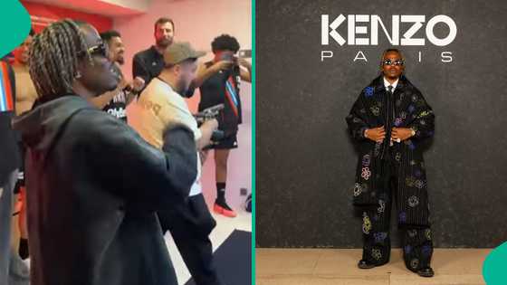 Ckay rejoices, sings with Paris basketball team in dressing room after impressive win, video trends
