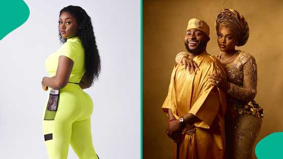 Davido shares cute photo of his wife Chioma rocking lovely outfit: "Queen of calmness and class"