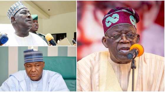 2023: Finally, Tinubu breaks silence on Muslim-Muslim ticket, says Dogara, Babachir’s “gang are impostors”