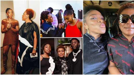 Burna Boy's mum stuns with cute pics, dance video with daughter on singer's sister Nissi's birthday, fans gush