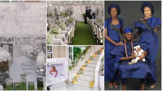Get money in this life: Reactions as AY shares video of lavish, expensive venue decoration for baby's party