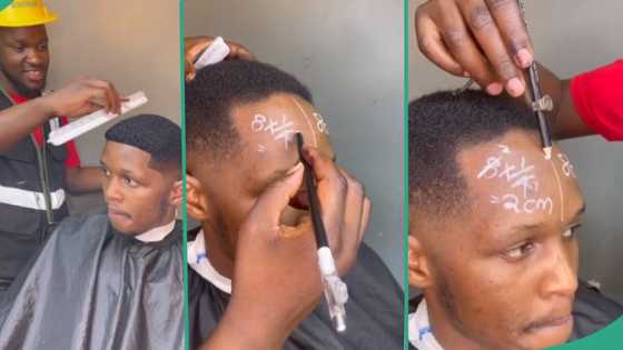Video of barber using pencil to solve maths on customer's head goes viral, angers people