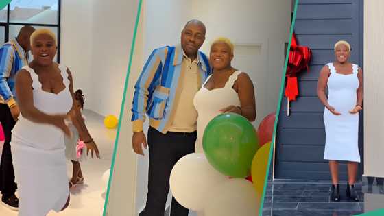 Angela Nwosu overjoyed as her husband, Soundmind, surprises her with new home for their 2nd Baby