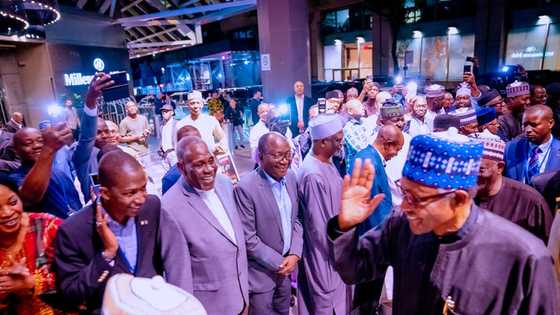 Jerin Gwamnoni, Ministoci, Shugabannin hukuma Kimanin 20 Da Suka Yiwa Buhari Rakiya Amurka