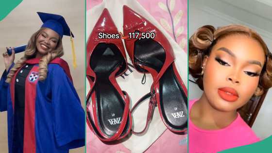 Elegant lady with great beauty spends N1.2m on outfit as she graduates from Afe Babalola University