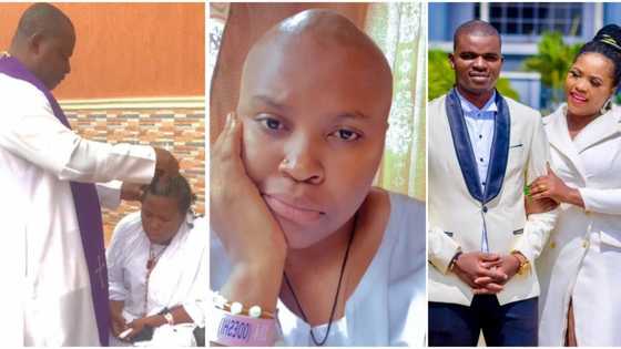 "Mourning is over": Priest shaves Chioma Chijioke's hair as she returns to social life after hubby's death