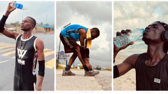 "I didn't land in hospital after marathon": Man who trekked from Lagos to Port Harcourt opens up
