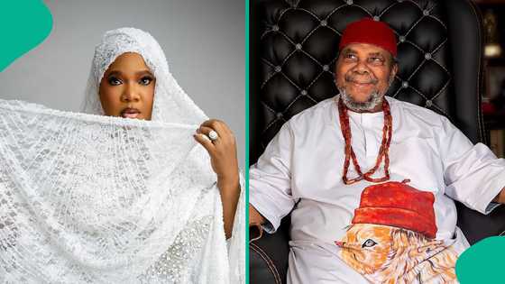 Toyin Abraham unveils Pete Edochie as first cast member in December cinema film Bestie