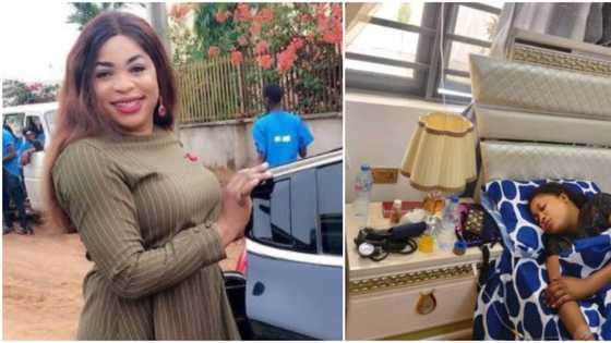 Actress Kemi Afolabi breaks down after successful housewarming party (photo)