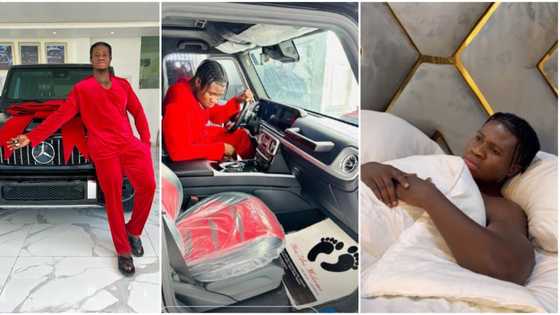 "Na dream?" Zicsaloma sparks confusion as he flaunts new G-Wagon worth millions, shares pics & video