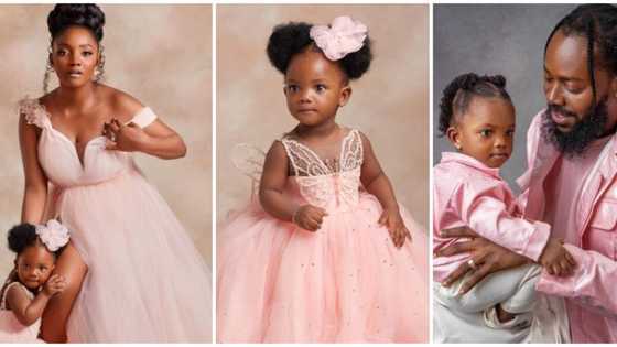 Too cute: Simi, Adekunle Gold share stunning new photos as they mark Deja's first birthday