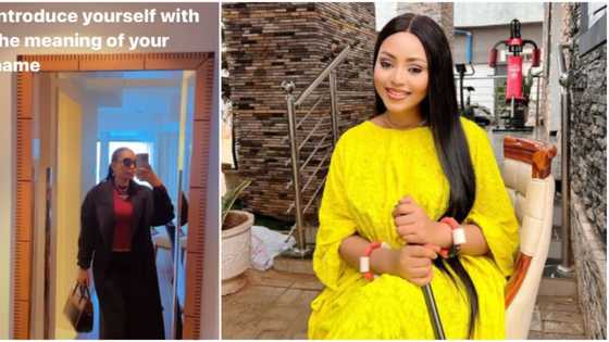 Actress Regina Daniels calls herself the reigning queen as she explains meaning of her name, fans react
