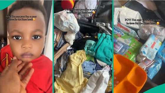 Mum who sent son on holiday to grandma's house displays goodies he returned with, video trends